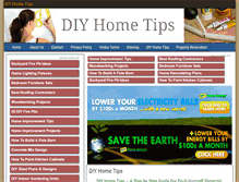 Tablet Screenshot of diy-home-tips.com